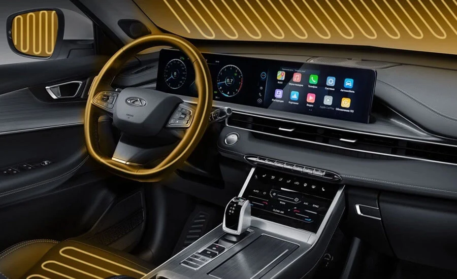 Жылытылатын руль, айна, маңдай әйнегі. Chery Tiggo 7 Pro Жылытылатын руль, айна, маңдай әйнегі Chery Tiggo 7 Pro