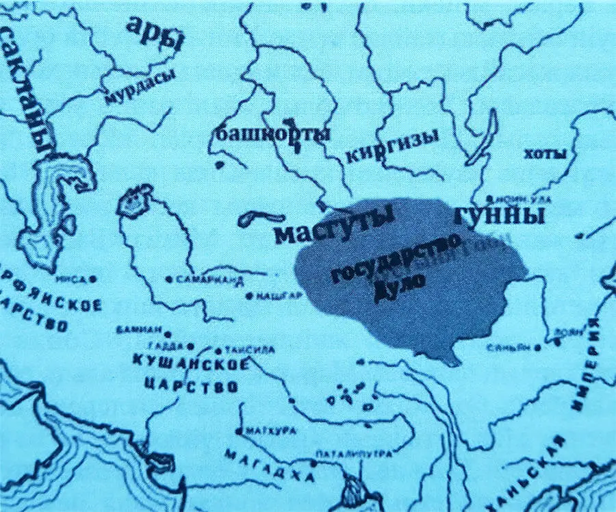 Дулат мемлекетінің картасы Дулат мемлекетінің картасы