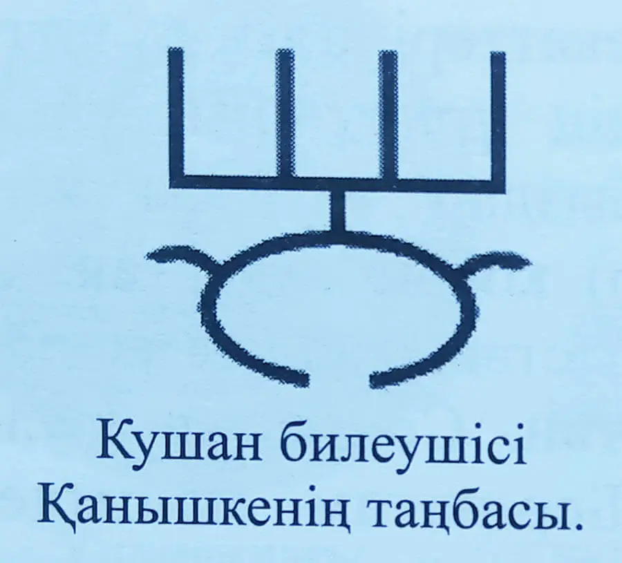 Кушан билеушісі Қанышкенің таңбасы Кушан билеушісі Қанышкенің таңбасы