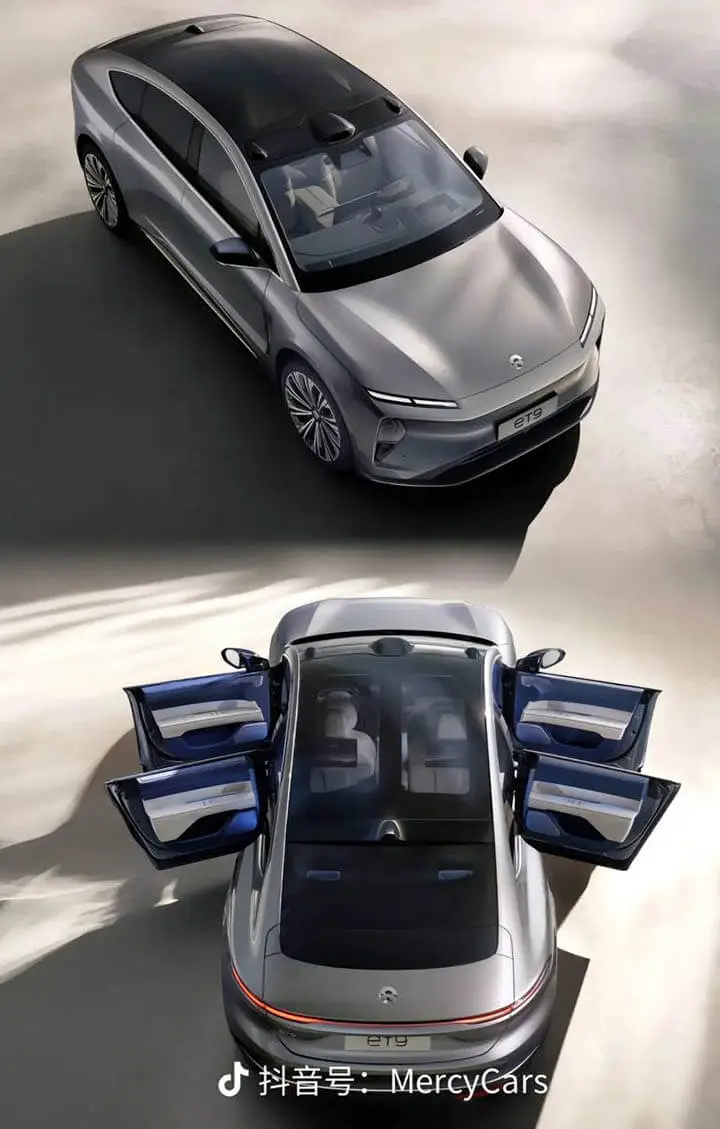 NIO ET9 үстінен көрінісі NIO ET9 үстінен көрінісі